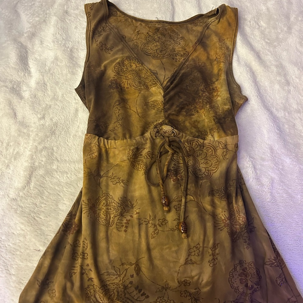 Floral Brown vintage top